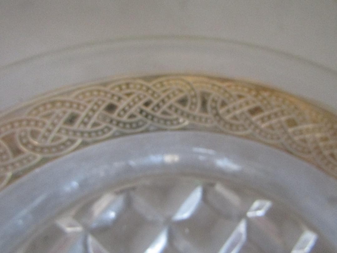 ガラス皿 金色装飾 　24枚