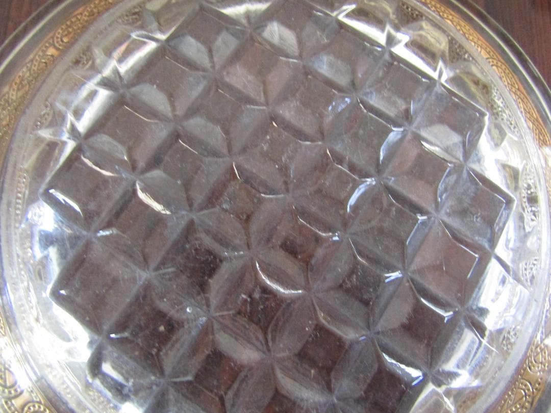 ガラス皿 金色装飾 　24枚