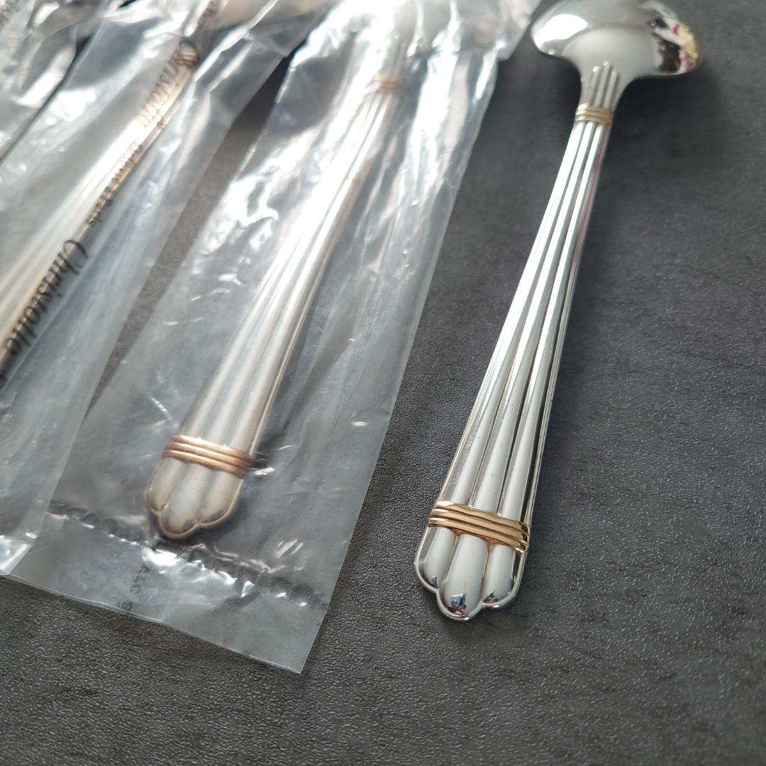 美品 クリストフル アリアゴールドリング テーブルスプーン 未開封含む 5点