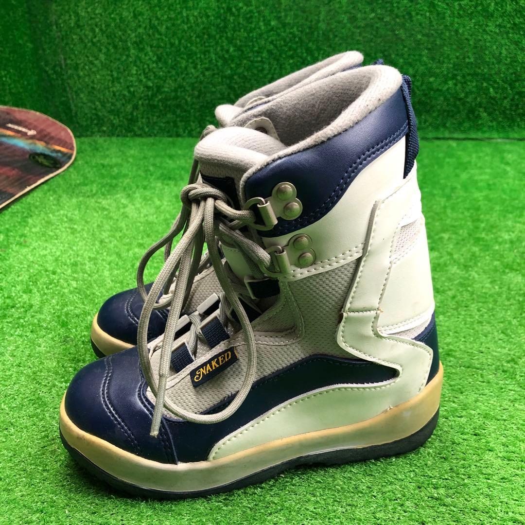 宝-624 子供用スノーボードセット 127cm ビンディング新品 wax塗布有