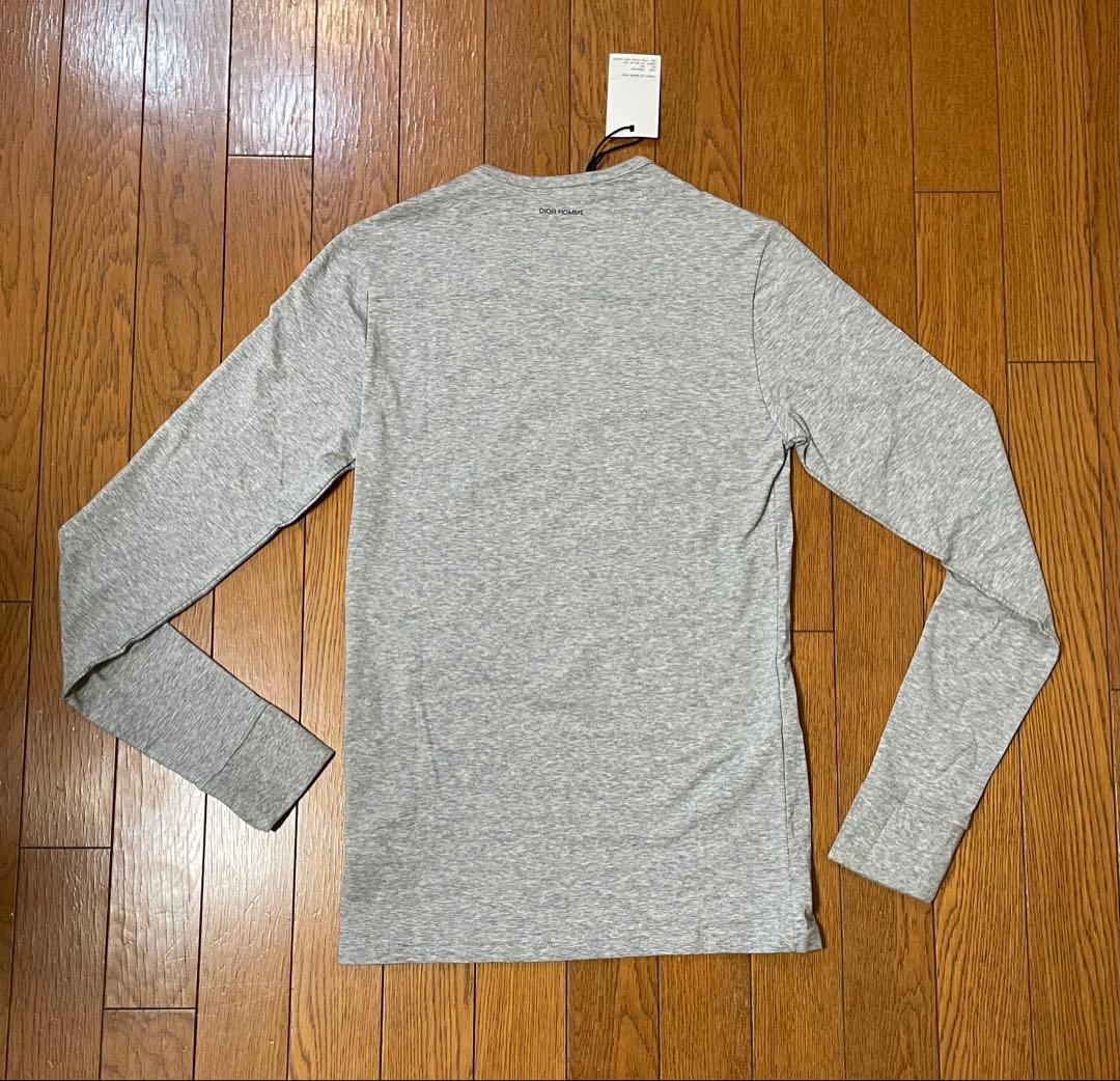 新品未使用 DiorHomme ロングTシャツ 44 XXS グレー 付属完備