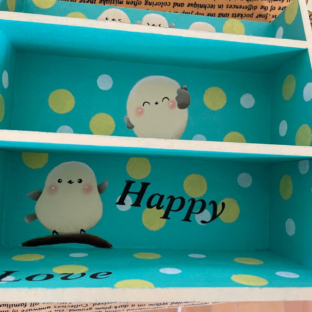 バンブーコースタートレイ。 トールペイント 。薔薇。