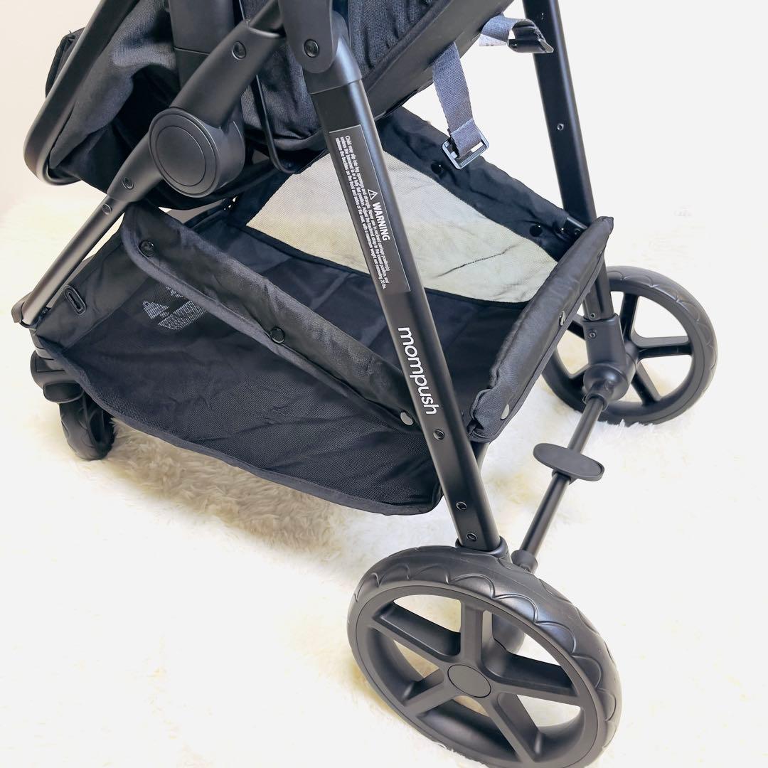【ほぼ未使用品】Mompush Wiz AB型 コンバーチブル ベビーカー 黒