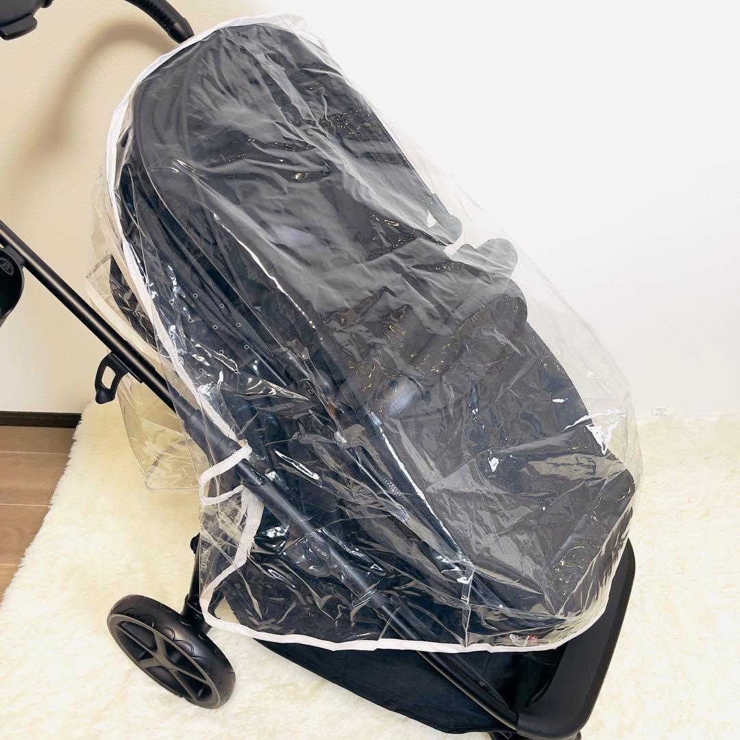 【ほぼ未使用品】Mompush Wiz AB型 コンバーチブル ベビーカー 黒