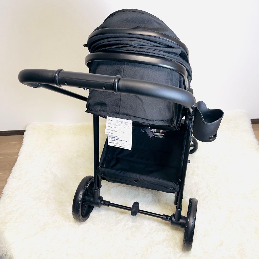 【ほぼ未使用品】Mompush Wiz AB型 コンバーチブル ベビーカー 黒