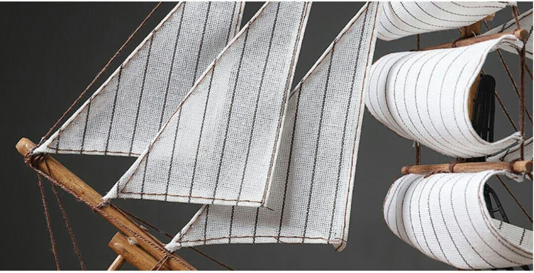 木製帆船の模型はアイデア装飾品を並べます