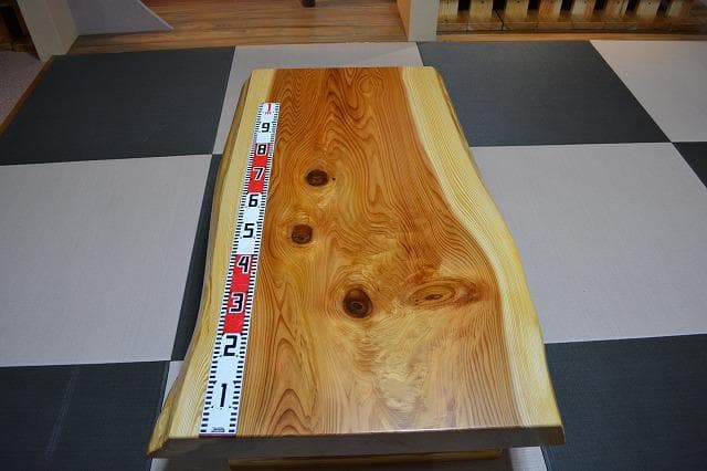 №52秋田杉一枚板座卓☆厚板☆3帖～6帖⭐︎セール品