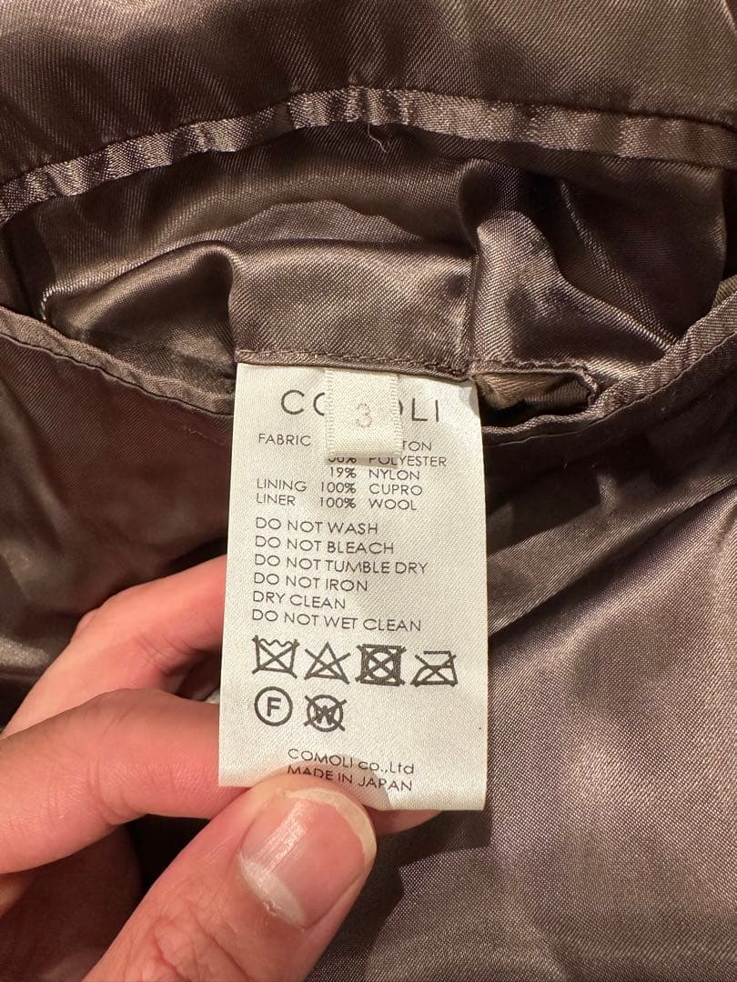 comoli 19aw タイロッケンコート　サイズ3