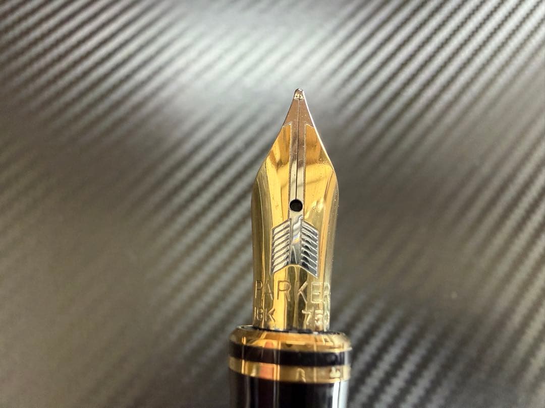 極上品 パーカー デュオフォールド ブラック M インターナショナル 万年筆