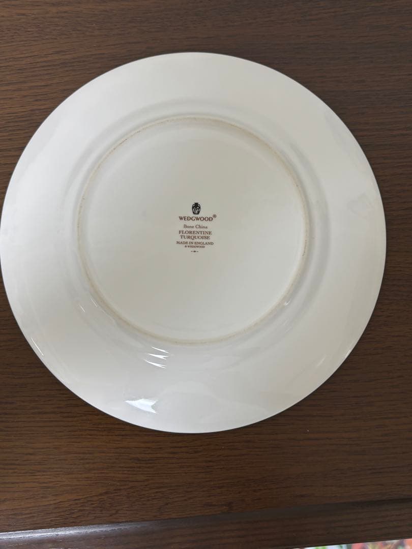 ウェッジウッド フロレンティーン ターコイズ プレート 20.5cm 黒壷 2枚