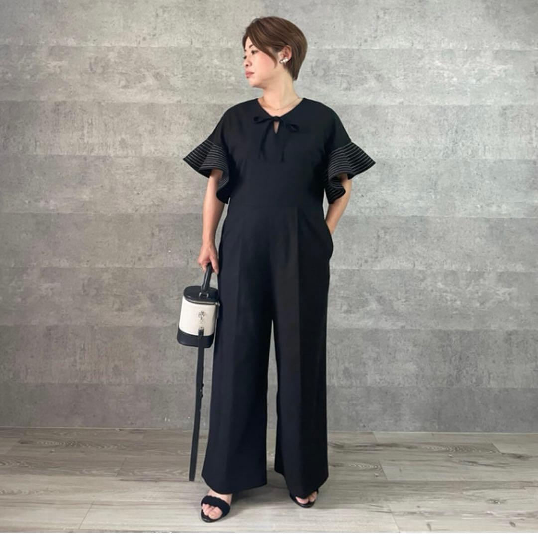 keep my closet オールインワン　黒　フリル　sirin 低身長