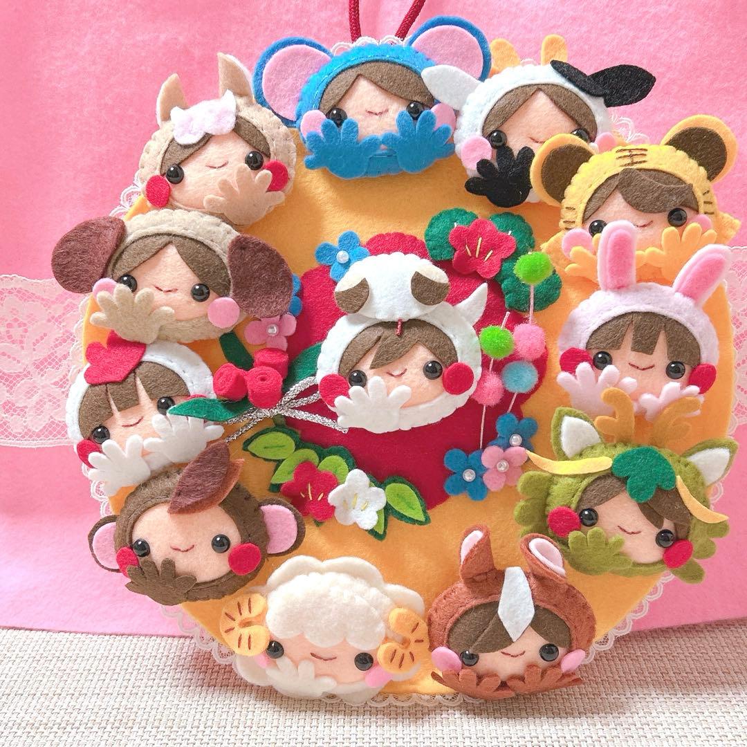 フェルトリース✽フェルト飾り✽専用
