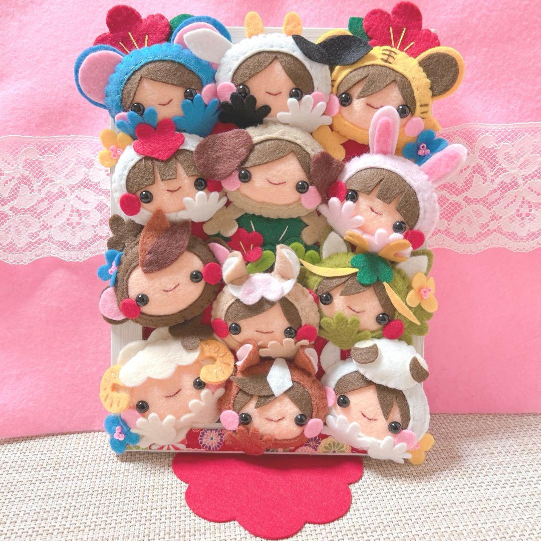 フェルトリース✽フェルト飾り✽専用