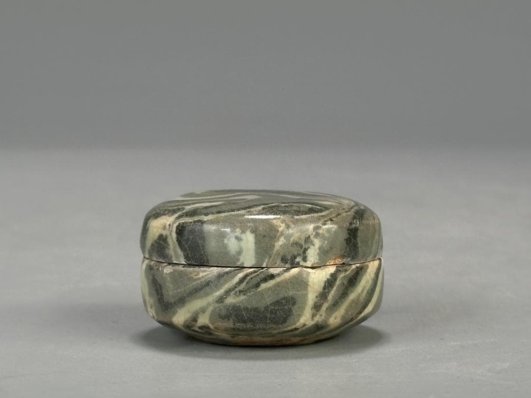 朝鮮古美術　15～16世紀　李朝時代 粉青沙器　練上　絞胎　小合　香合韓国美術