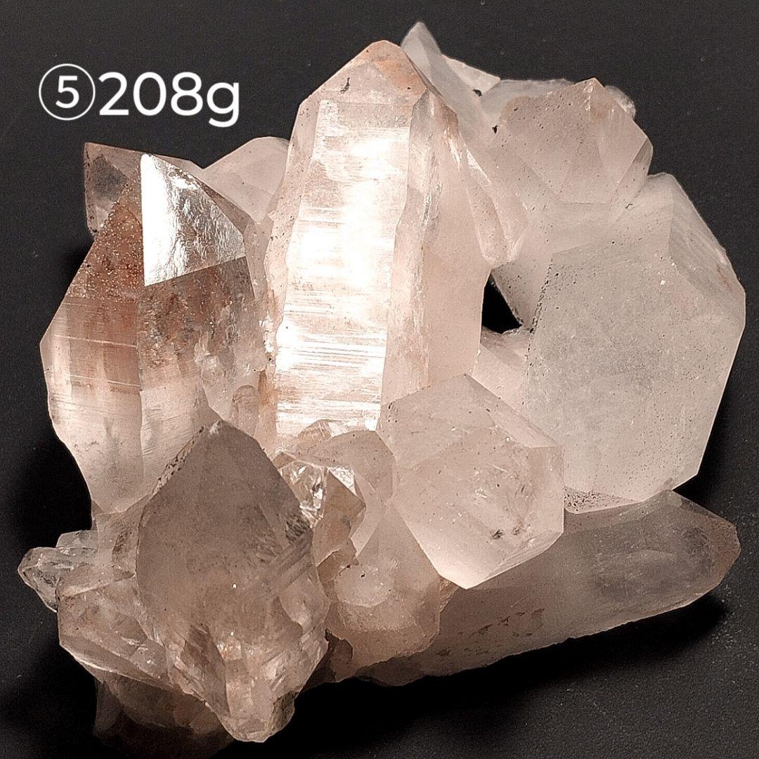 ⑤マニカラン水晶 クラスター原石 ピンクマニカラン レコードキーパー アナテース