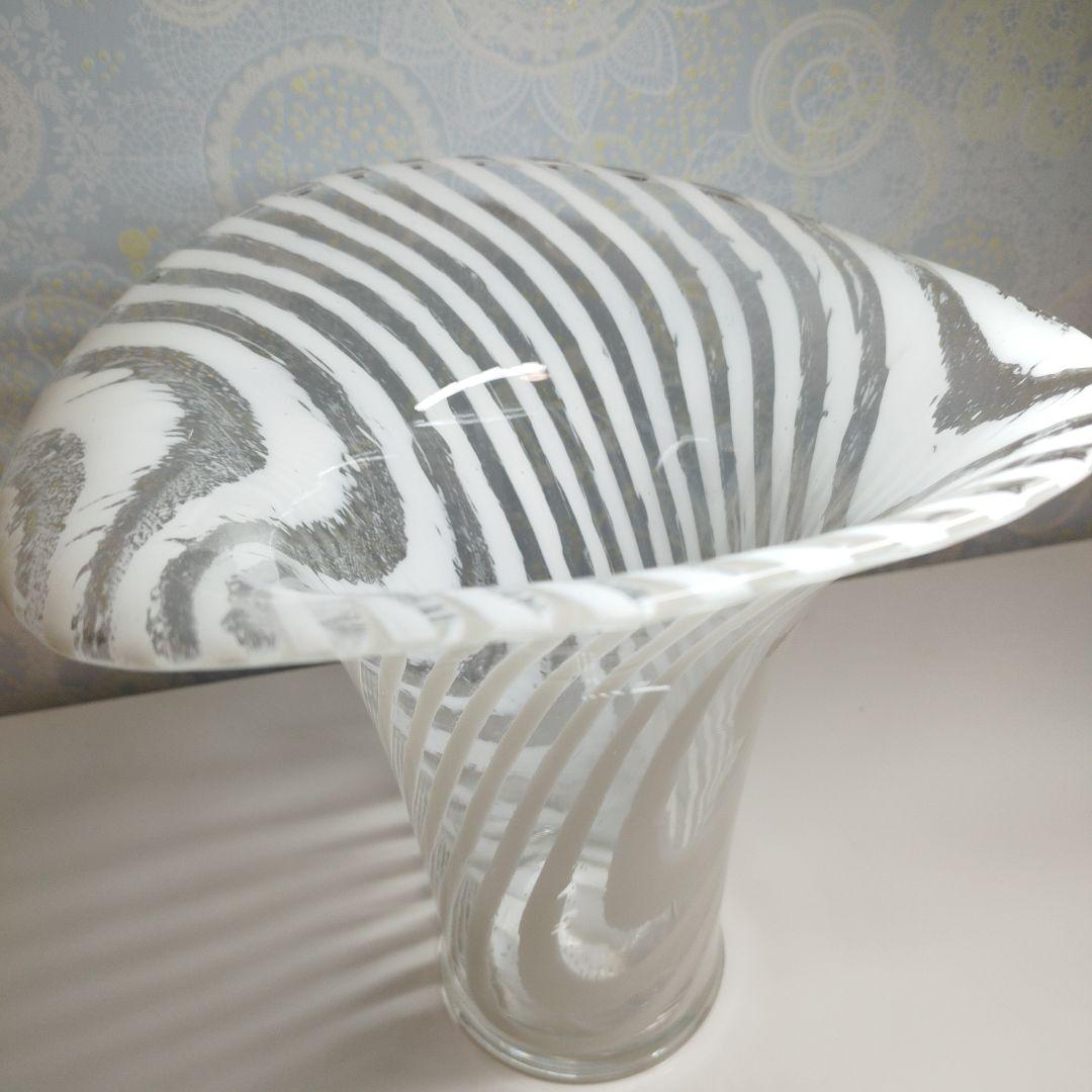 ヴィンテージPeill & Putzler　ガラス花瓶　1970年代　インテリア