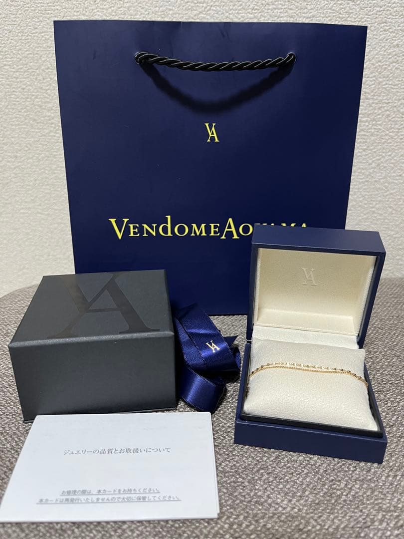 ヴァンドーム青山　K18イエローゴールド ダブルチェーンブレスレット