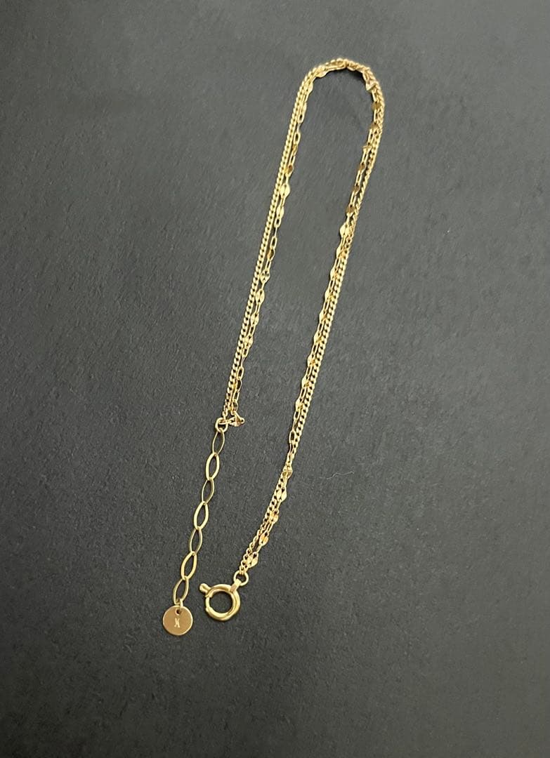 ヴァンドーム青山　K18イエローゴールド ダブルチェーンブレスレット