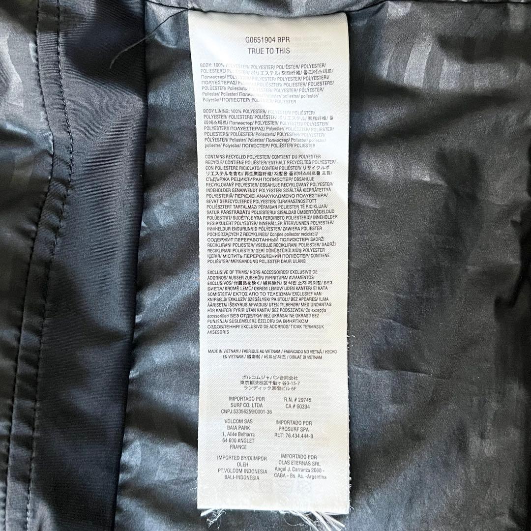 3282 ボルコム　ジャケット ゴアテックス 総柄　黒　青　XS