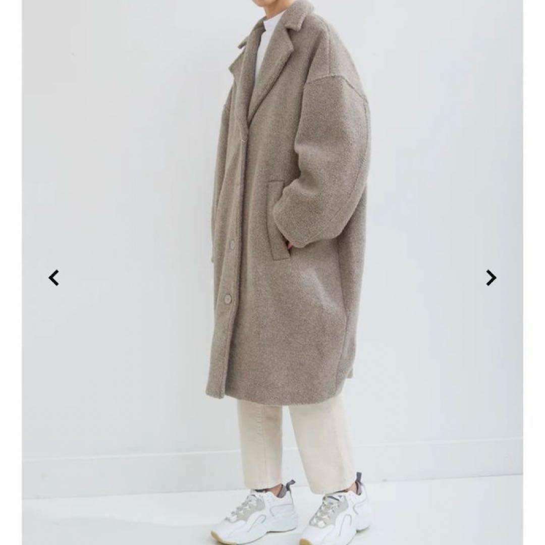 エムエムシックスメゾンマルジェラ コクーンコート ブラック