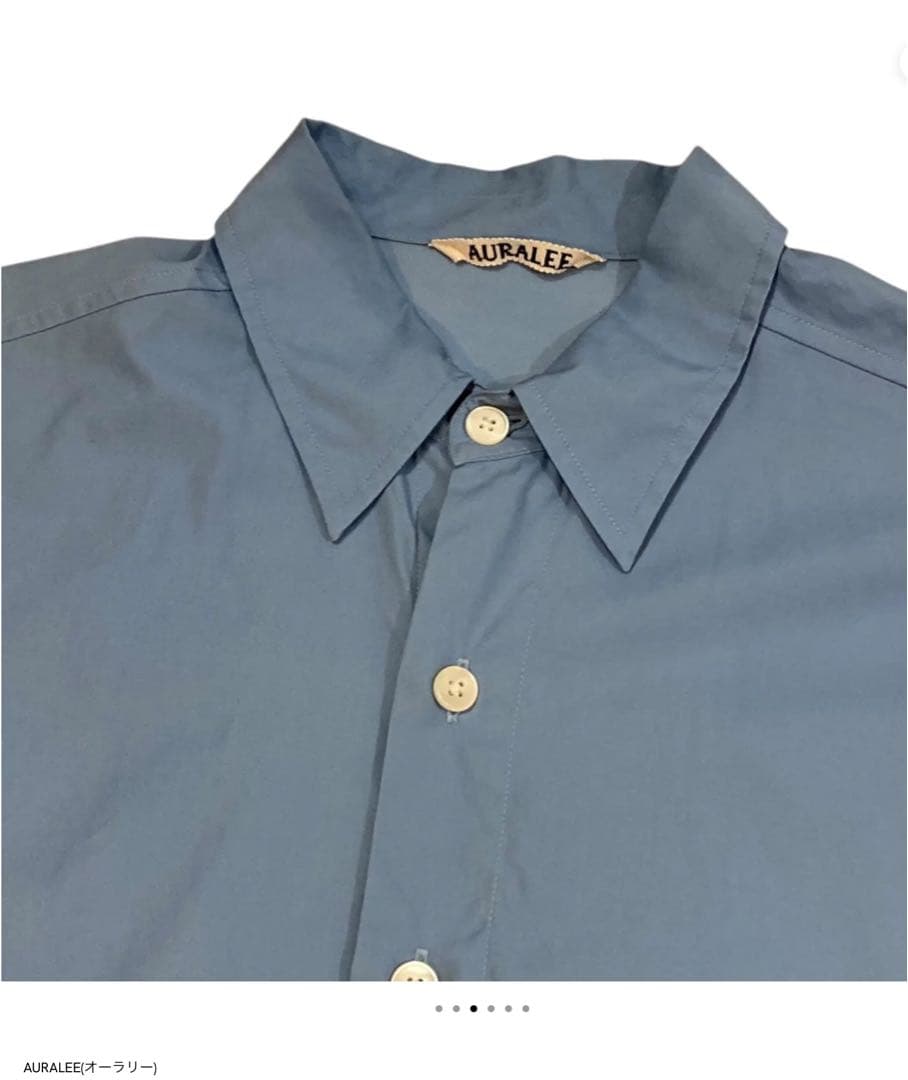 トップス 25SS AURALEE WASHED FINX TWILL SHIRT 3