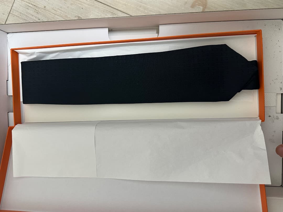 【新品】HERMES エルメス ネクタイ ファソネH H織り