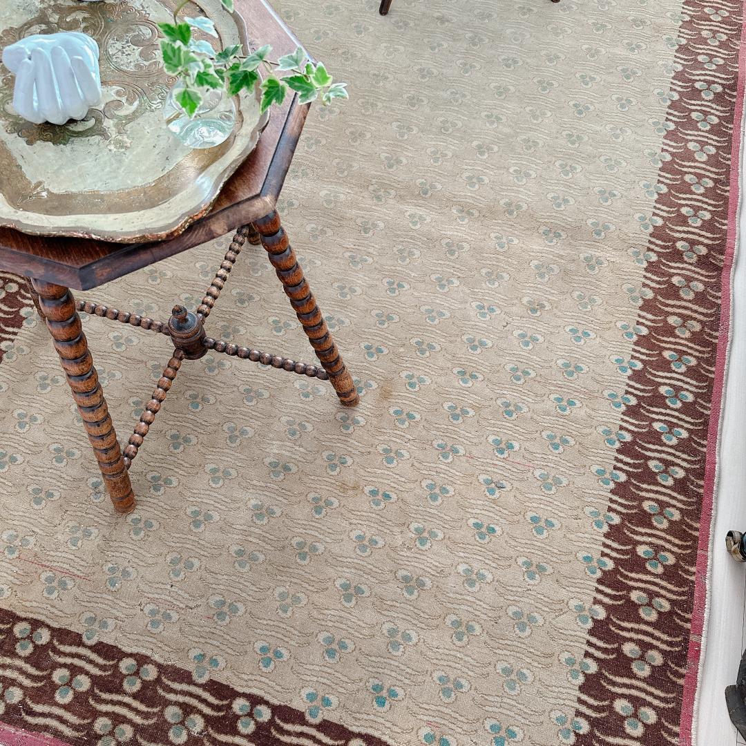 【訳アリ】トルコ ヴィンテージラグ A98 レア 最高級 カイセリ グレージュ