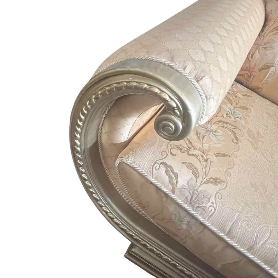 【豪華絢爛】【高級】2人掛けソファ　ファブリック ヨーロッパ　欧風　ラウンジ