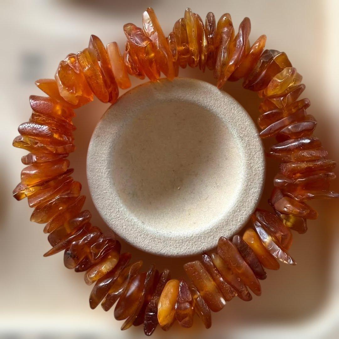 バルティックアンバー 琥珀 アンバー ブレスレット 天然石 幸運 健康