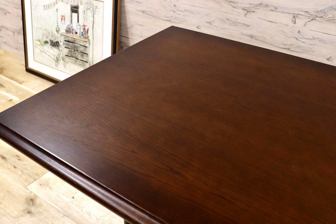 GMGK427○静岡家具 ダイニングテーブル 食卓テーブル 楢材 オールド ク