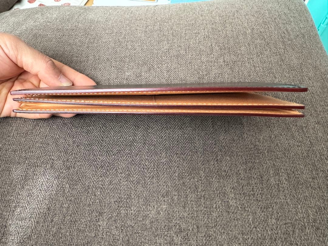 【美品】GANZO ガンゾコードバン 通しマチ長財布（箱・袋付）