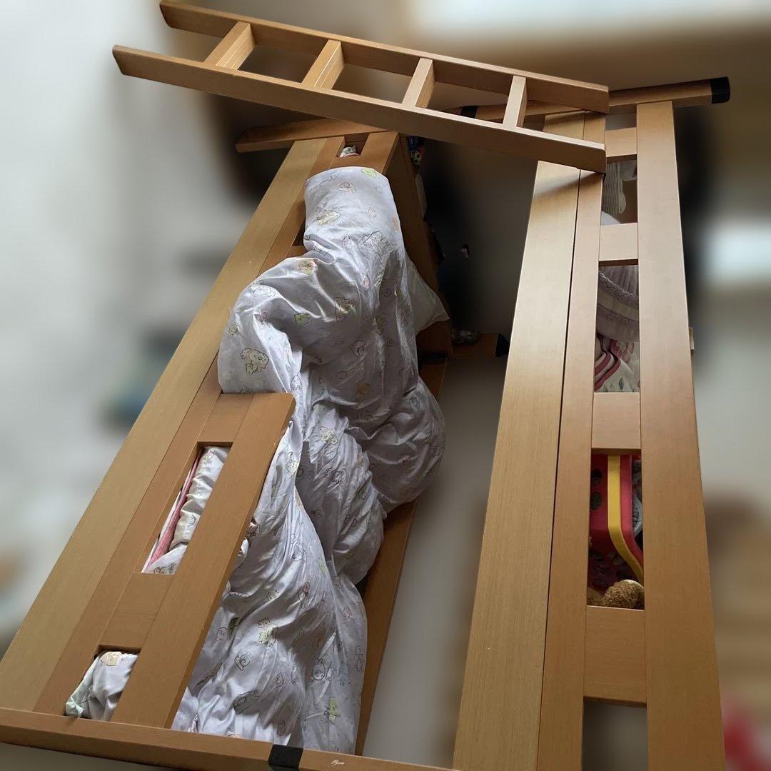 木製2段ベット　千葉・九十九里