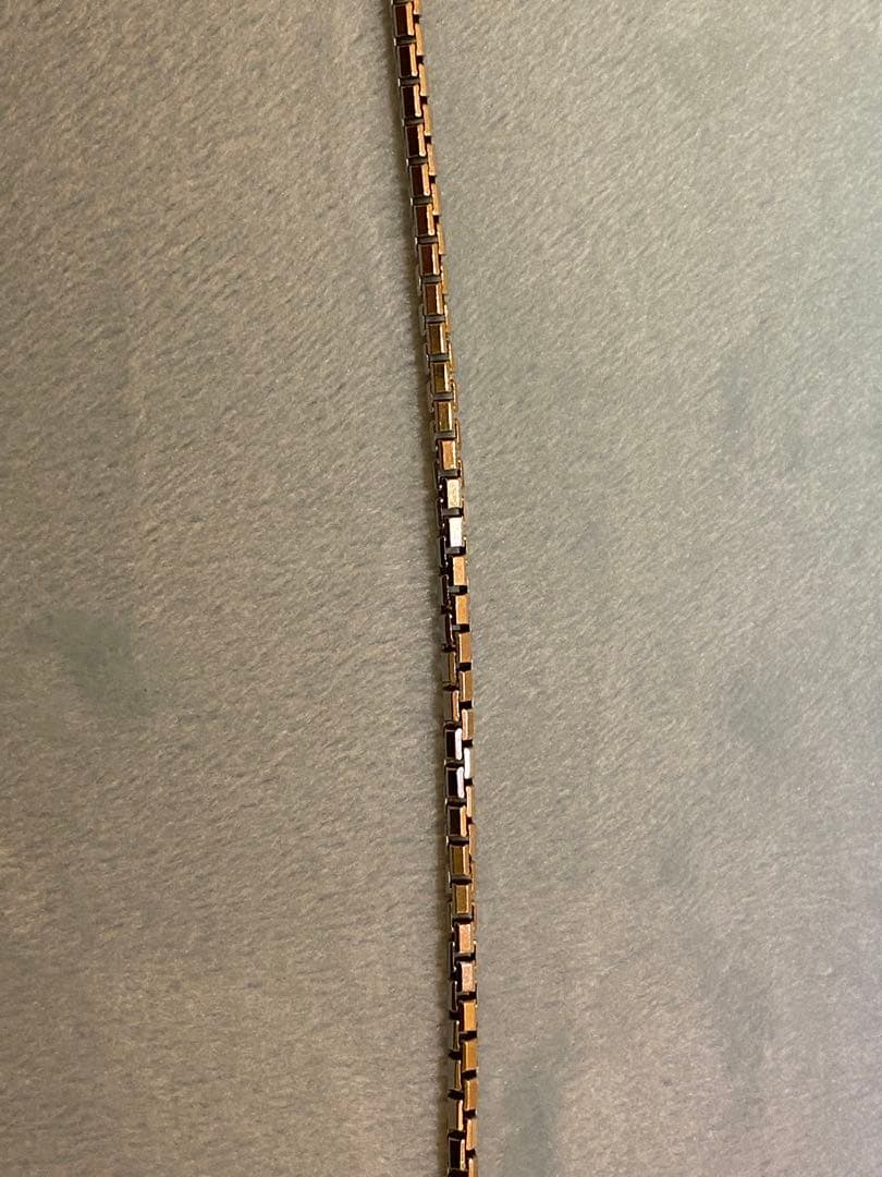 【美品】カルティエ　タンク　チェーンブレスレット　ホワイトゴールド　K18WG