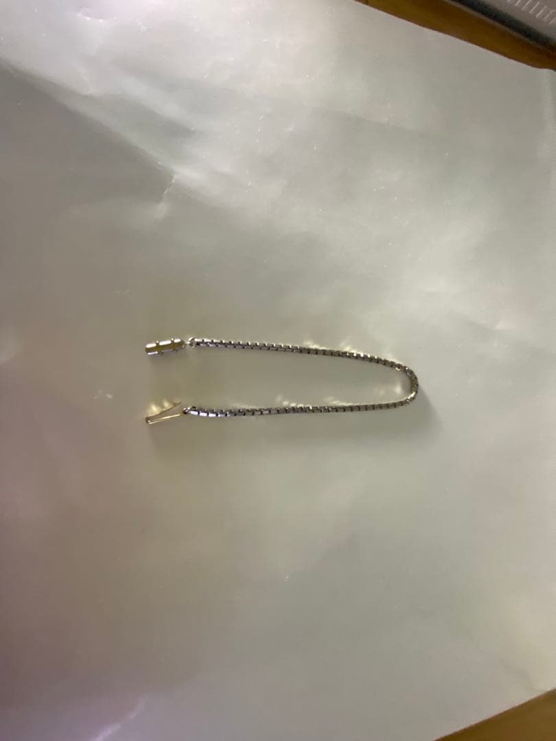 【美品】カルティエ　タンク　チェーンブレスレット　ホワイトゴールド　K18WG