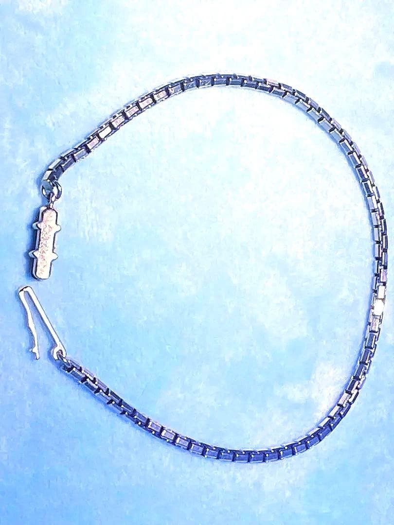 【美品】カルティエ　タンク　チェーンブレスレット　ホワイトゴールド　K18WG