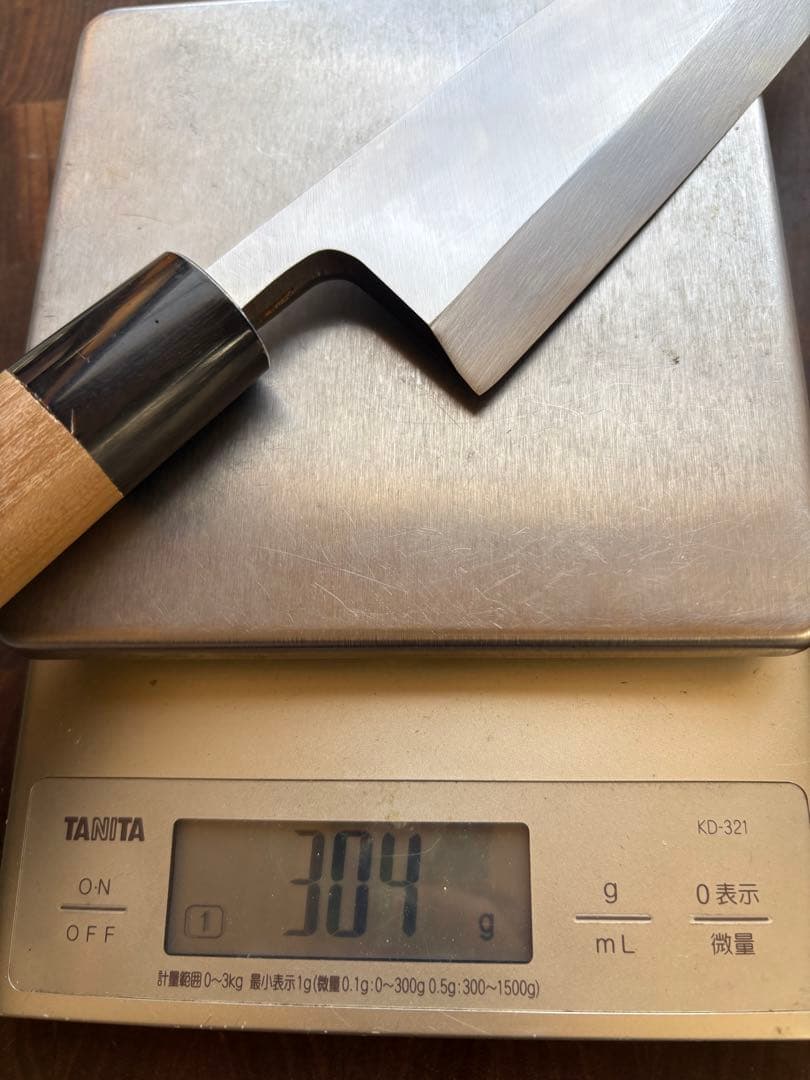 堺打刃物　霞　出刃　180mm 6寸　包丁　白鋼　和包丁　釣り　未使用