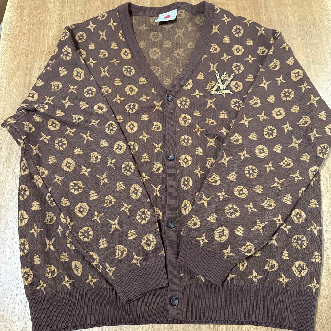 PUNK DRUNKERS ブラウン カーディガン XL