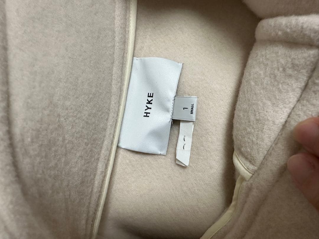 h*u様 HYKE DOUBLE FACE DUFFLE JACKET ホワイト