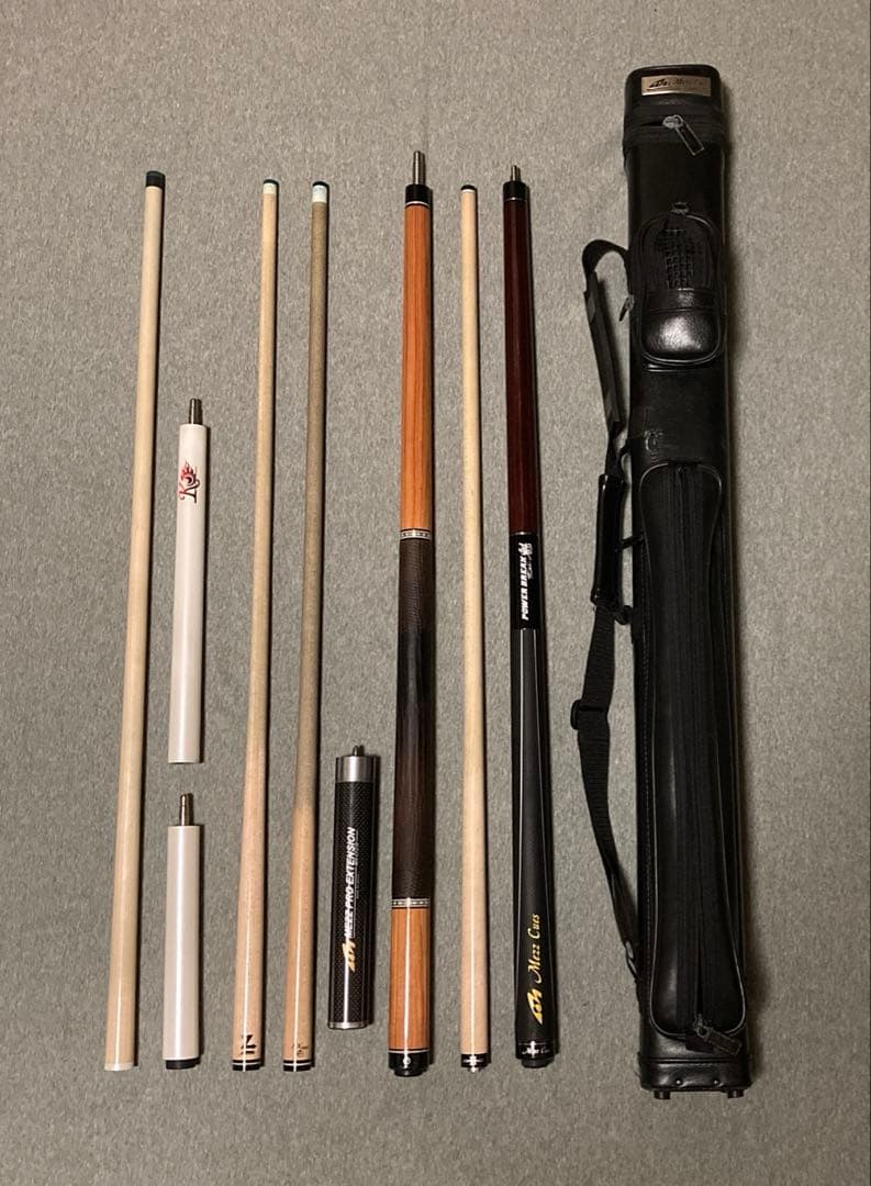 ビリヤード　MEZZ エクシードキュー　チューリップウッド　パワーブレイク魁など