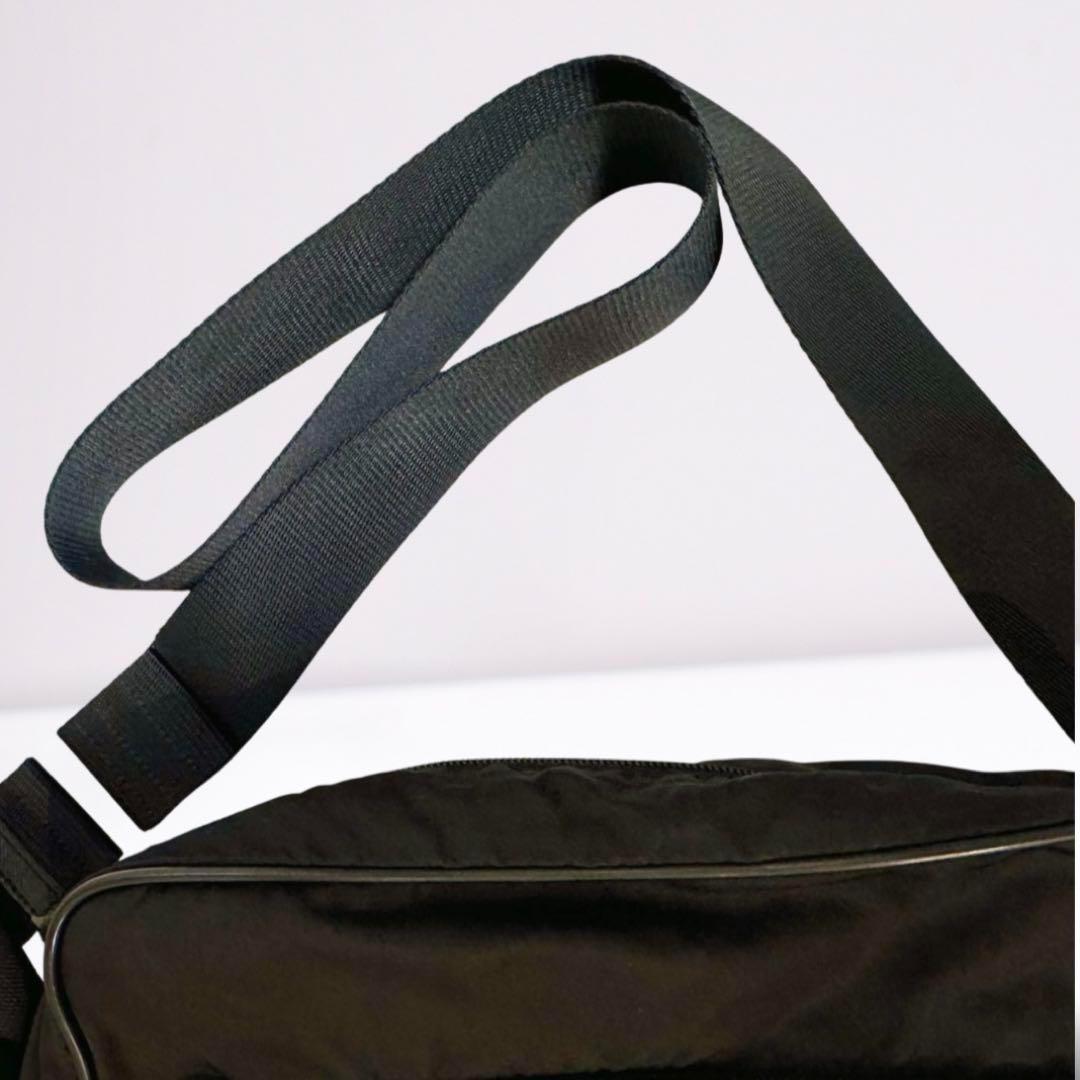 【正規品】プラダ PRADA メッセンジャーバッグ 三角ロゴ 黒 ユニセックス