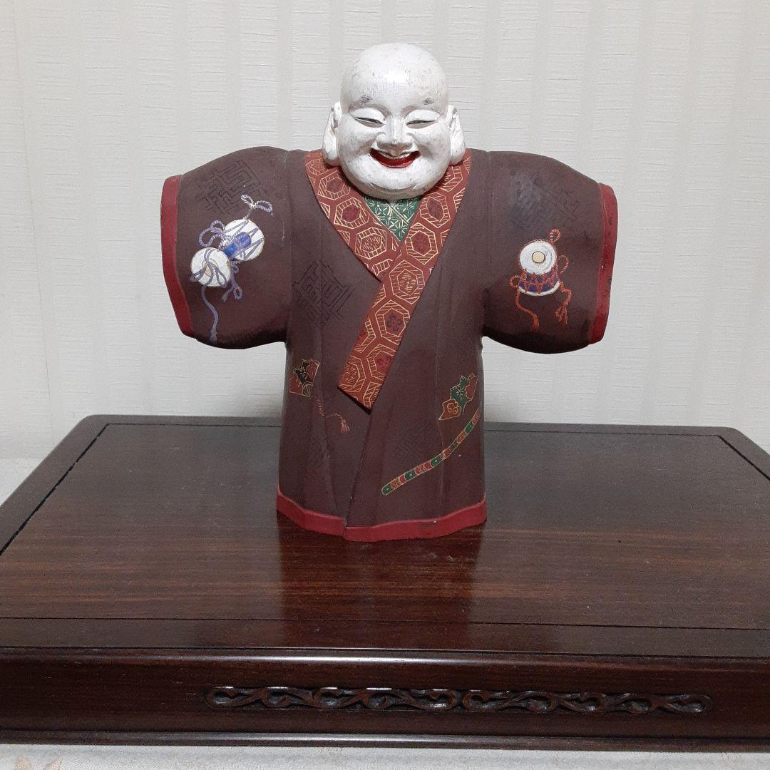 木彫り人形　嵯峨人形のながれをくむもの(明治時代)