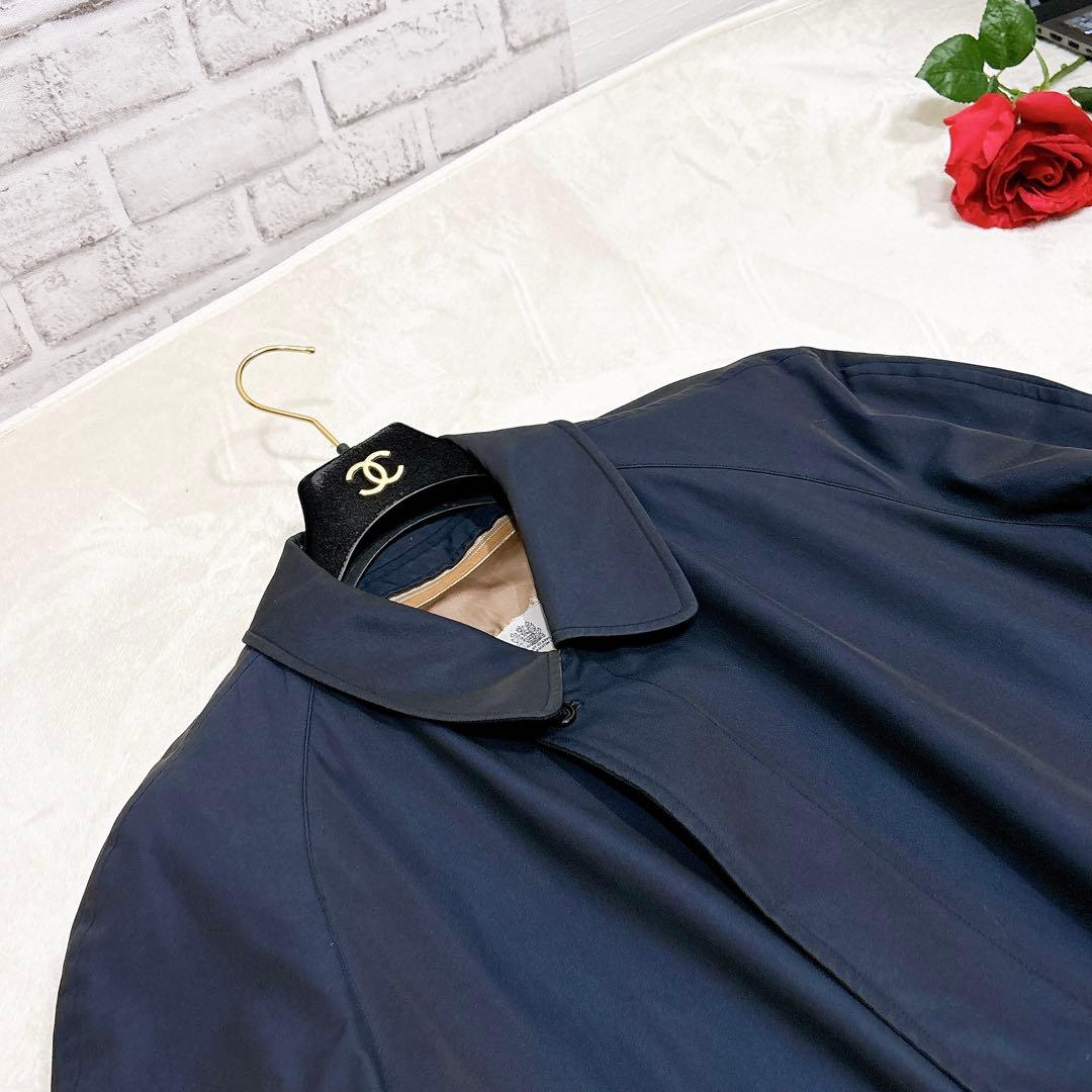 ほぼ未使用✨　アクアスキュータム　ステンカラーコート　ネイビー　XL