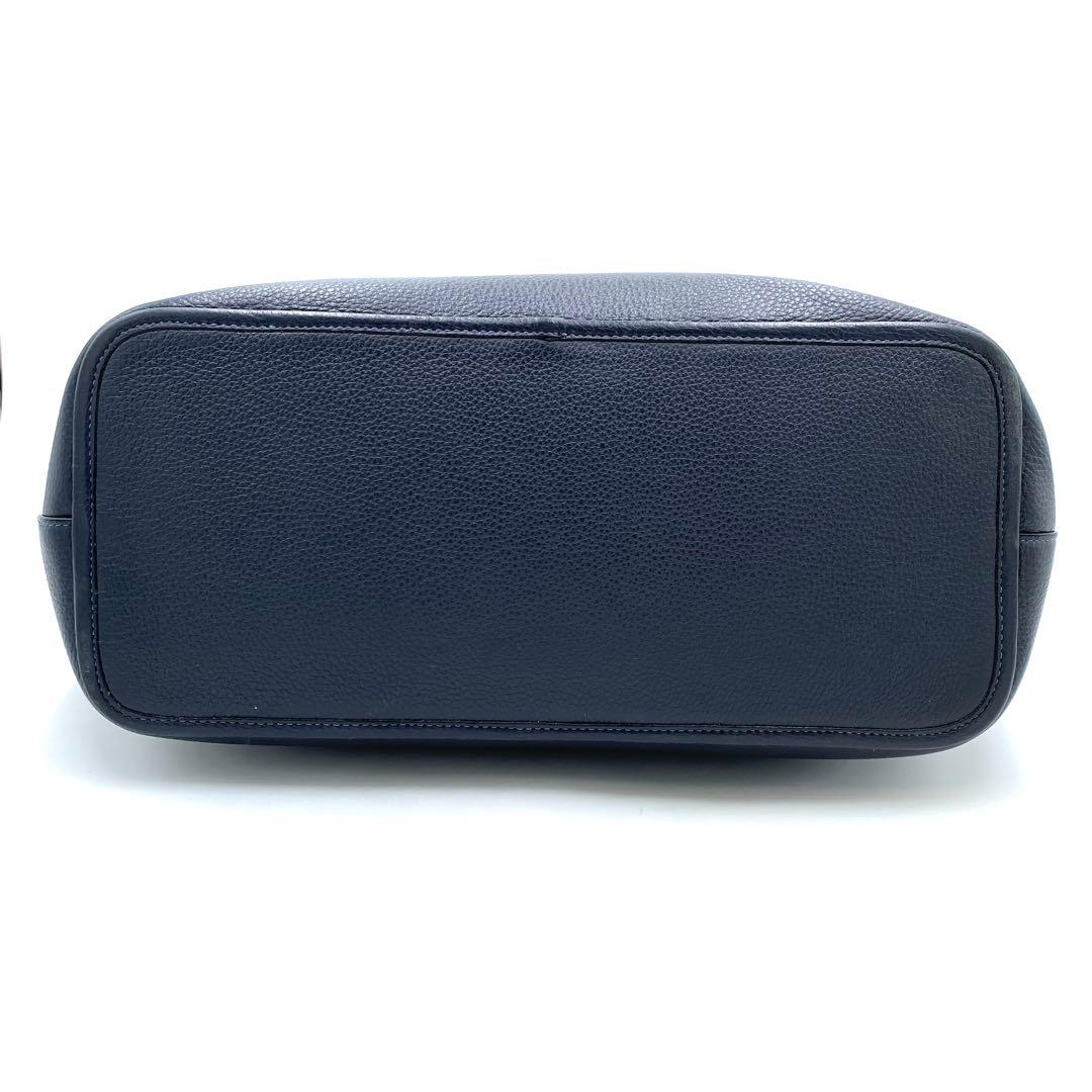 極美品✨COACH サリバン ビジネストート A4肩掛け レザー ネイビー