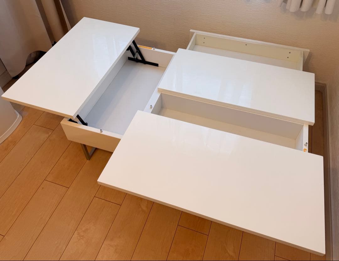 大塚家具 日本製 収納付き ローテーブル コーヒーテーブル