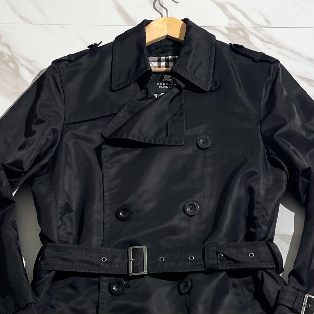 【極美品/ライナー/M】バーバリーブラックレーベル トレンチコート ノバチェック