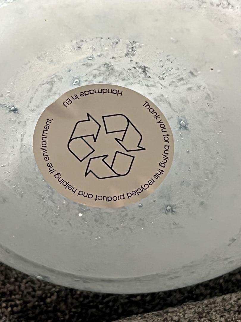 伊崎様【未使用】Henry Dean 気泡入りガラス フラワーベース 花瓶