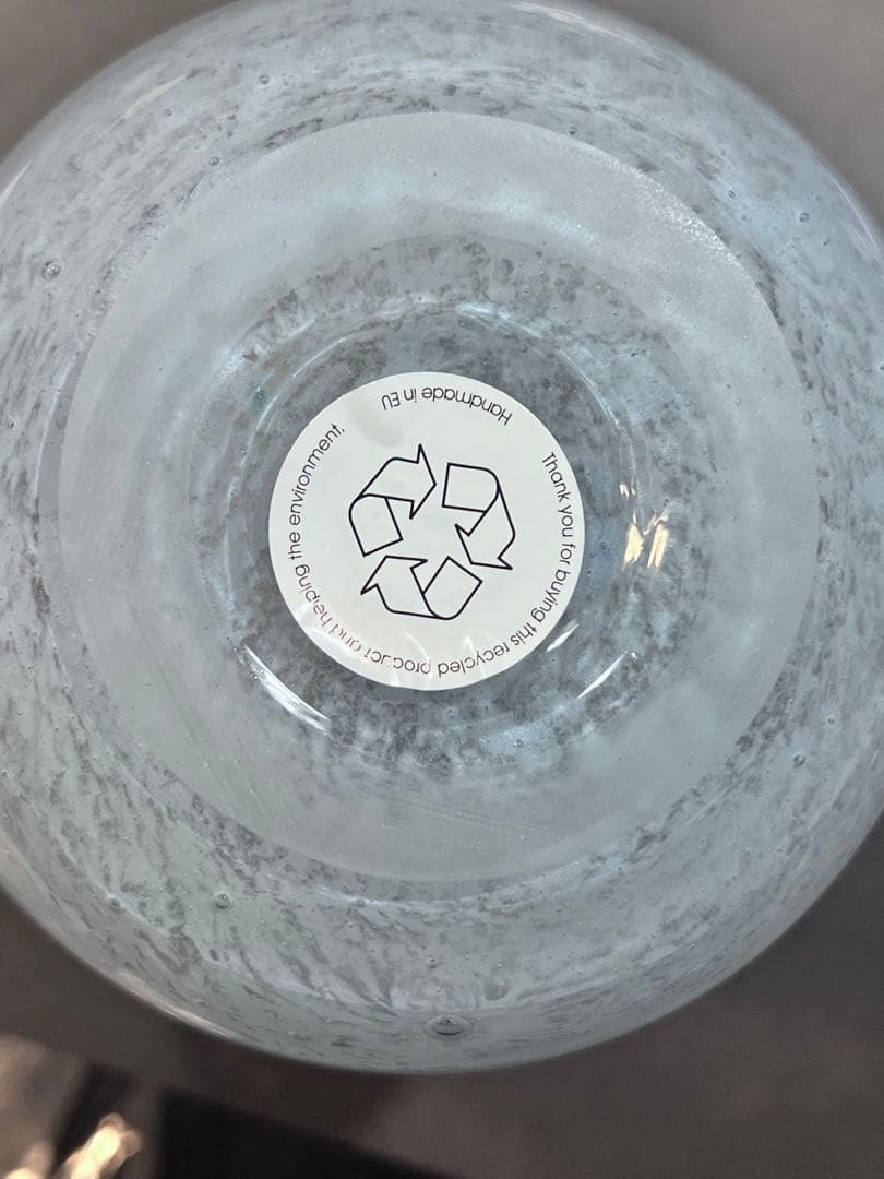 伊崎様【未使用】Henry Dean 気泡入りガラス フラワーベース 花瓶