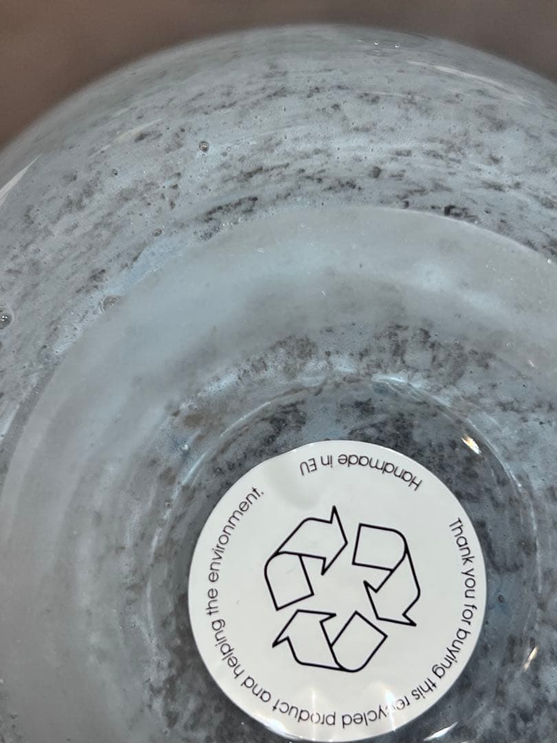 伊崎様【未使用】Henry Dean 気泡入りガラス フラワーベース 花瓶