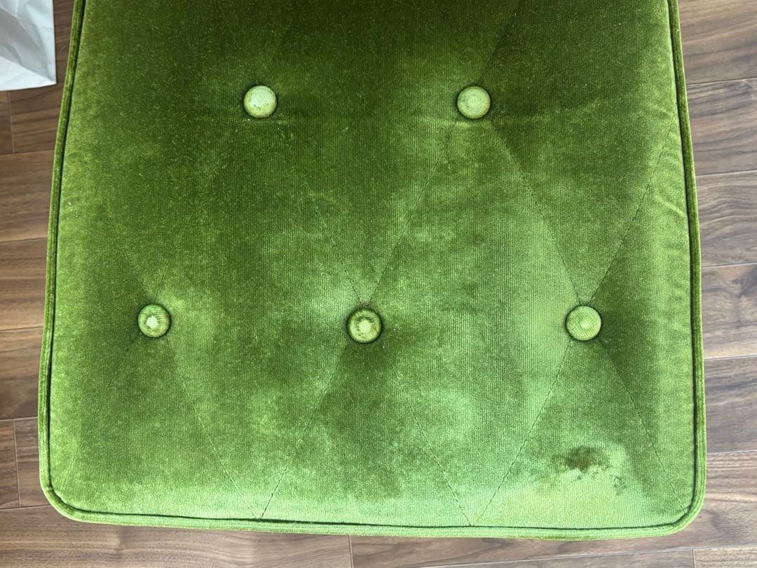 カリモク60 カフェチェア モケットグリーン