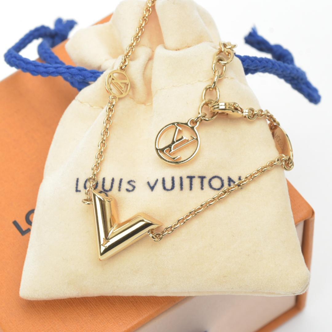 美品◇ルイヴィトン ブレスレット エセンシャルV M00858 ゴールド 箱付き